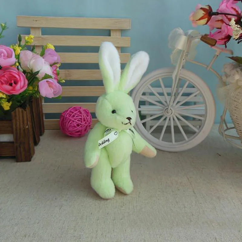 75 шт./лот Kawaii Bunny Плюшевые игрушки цветок кролик мягкие животные Маленькая