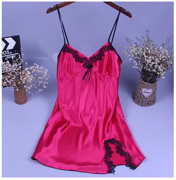 Nightie 2 Брендовая новинка, китайский женский халат, атласная ночная рубашка, сексуальная ночная рубашка, одежда для сна, принт, банное платье, летнее повседневное домашнее Ночное платье, один размер - Цвет: Nightie 2