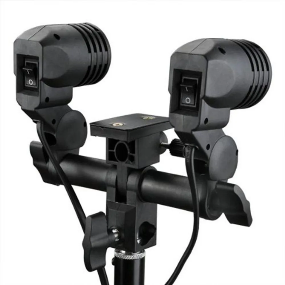 Studio Двойной Твин лампа держатель E27 разъем ведомого Swive кронштейн света гора|bulb