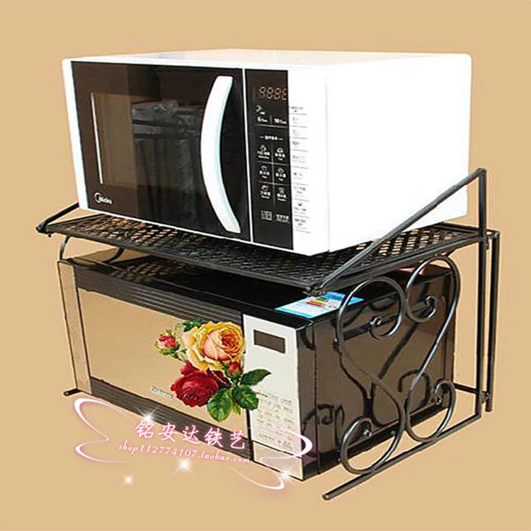 

Железная полка для микроволновой печи, полка для микроволновой печи, кухонные стеллажи, полка для приправ, складная перегородка, доставка
