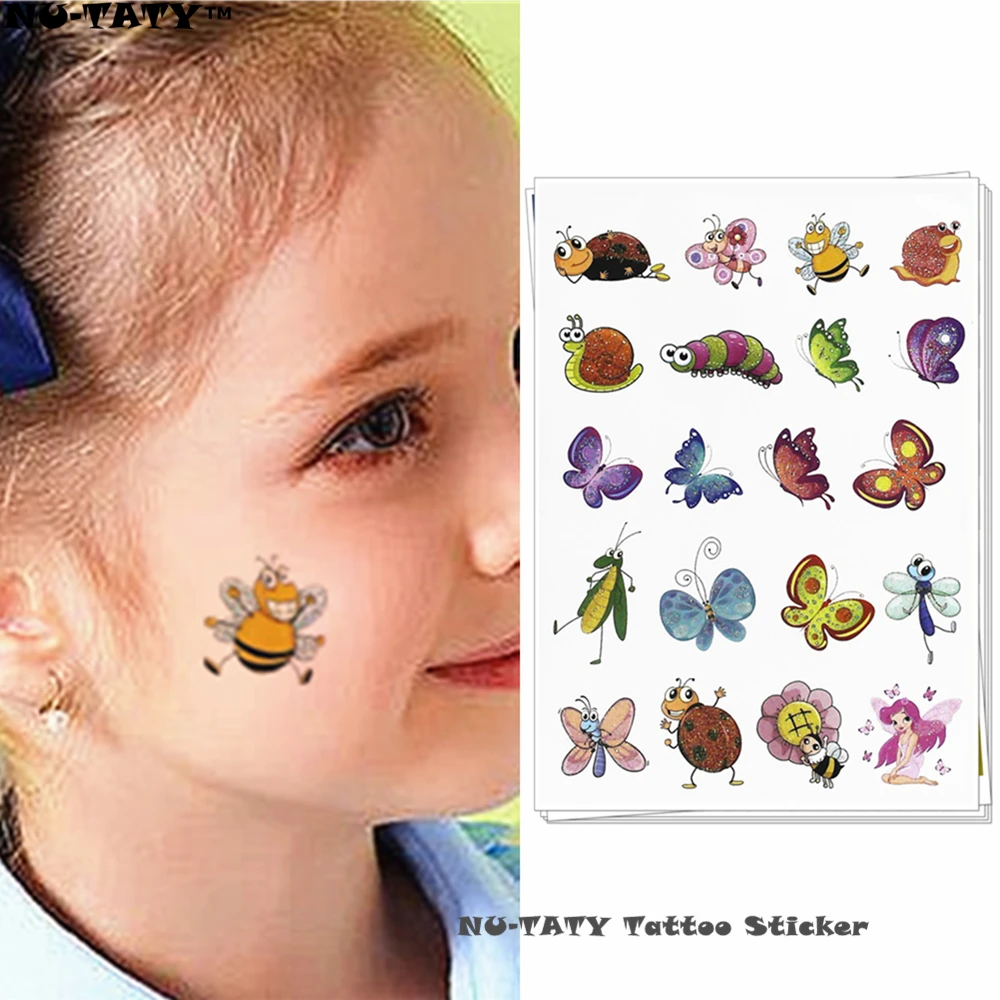 Тату Наклейка на стену с Пчелкой 15 х10 см|flash tattoo stickers|tattoo stickerchildren temporary tattoos |
