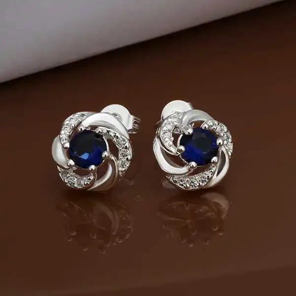 Потерять деньги Акции! Оптовые посеребренные серьги модные ювелирные изделия