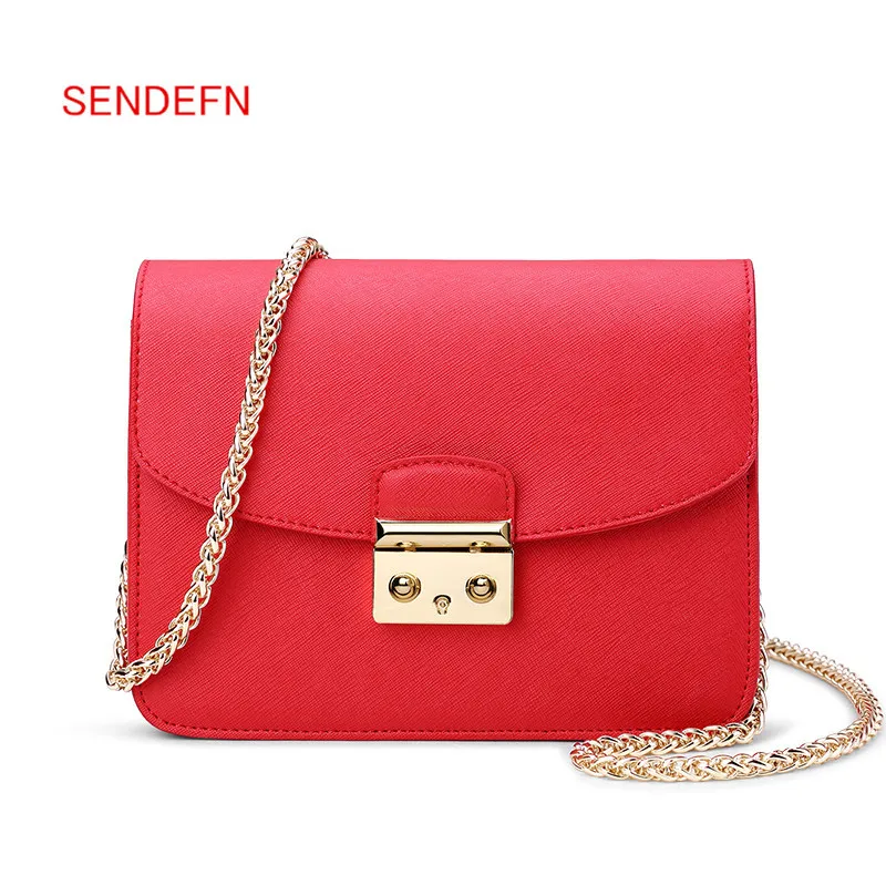 SENDEFN Brand Quality Leather Women Messenger Bags Fashion Shoulder Ladies Satchels Handbags Crossbody | Багаж и сумки