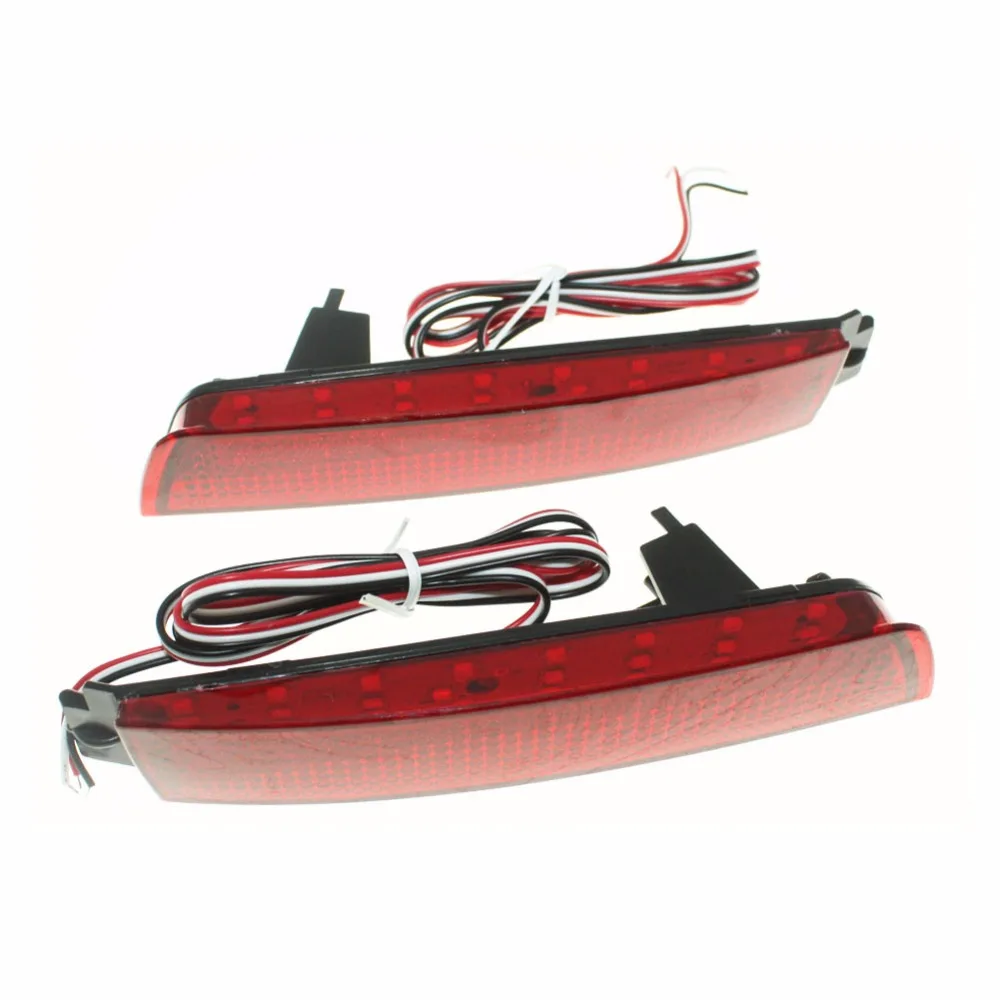 Отражатель заднего бампера с красной линзой светодиодный задний фонарь для Nissan