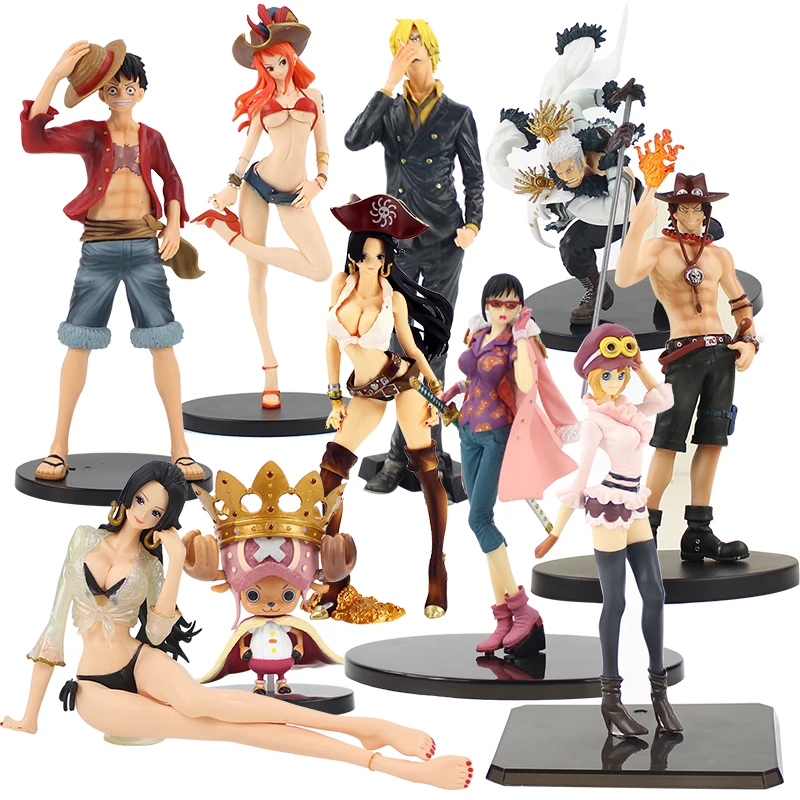 

10-26 см Scultures Tashigi Ace Boa Хэнкок коала игрушка лаффи измельчитель курильщик игрушки Санджи и нами ПВХ Фигурки Модель Коллекционная игрушка кукл...