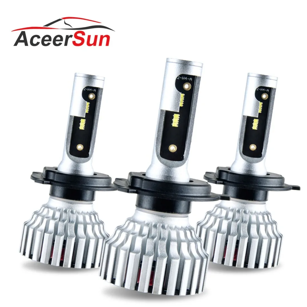Aceersun H4 светодиодный лампы для передних фар Hi Lo луч 4 стороны 60 Вт 8000LM освещение