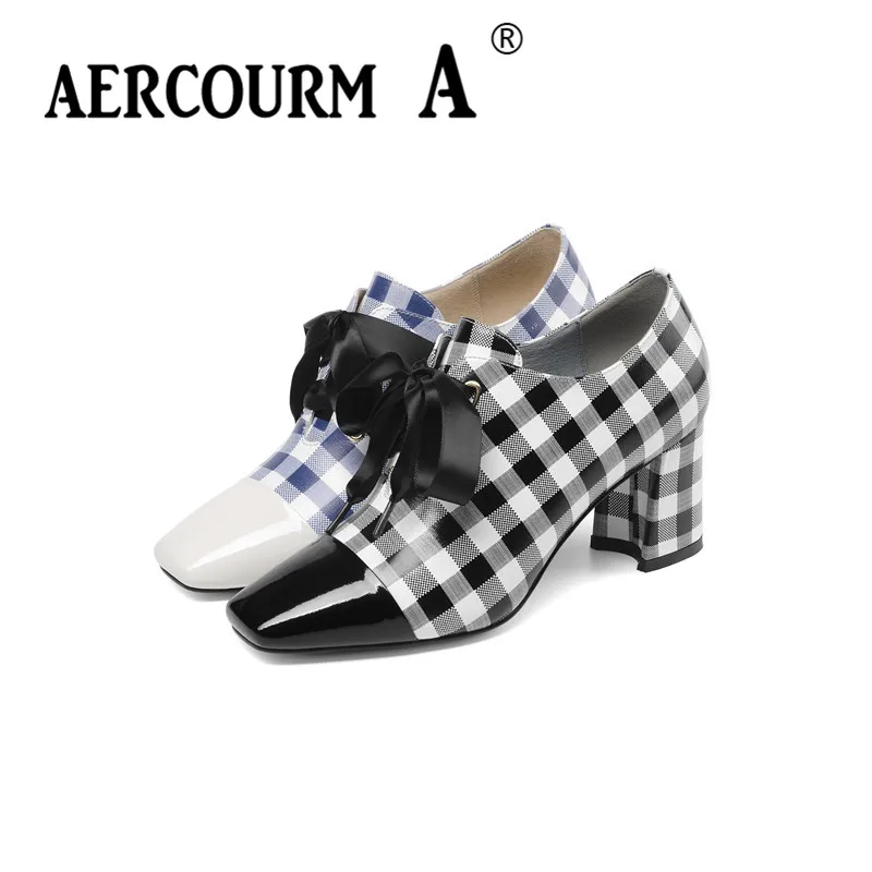 Aercourm A 2019 женские шелковые туфли-лодочки из первого слоя коровьей кожи весенние