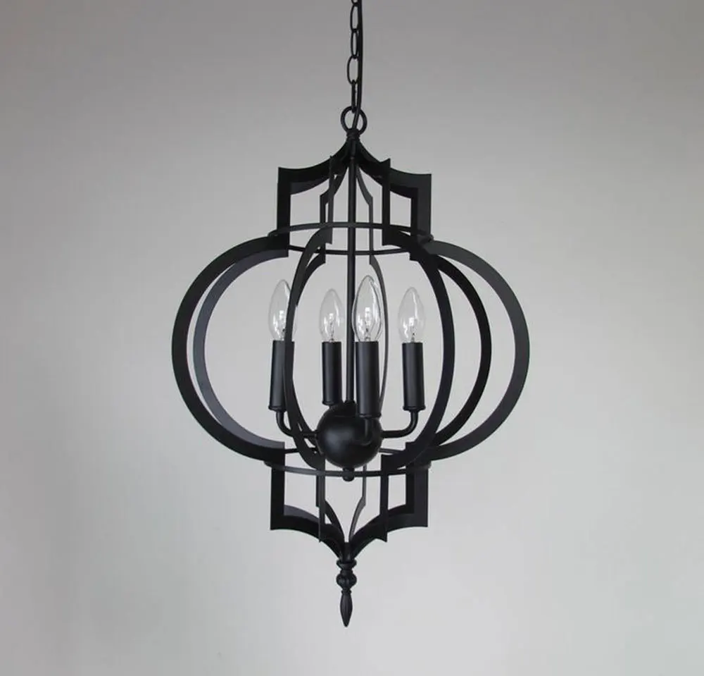 Рабочая лампа в стиле лофт металлическая Подвесная виде птичьей клетки с