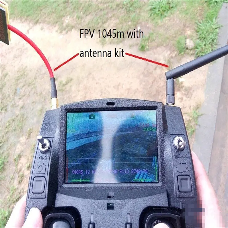 Hubsan H501S H107D+ H107D Улучшенная FPV дистанция 5,8 ГГц 14dBi панельная антенна 2,4 ГГц 3dBi антенна для RC квадрокоптера запасные части
