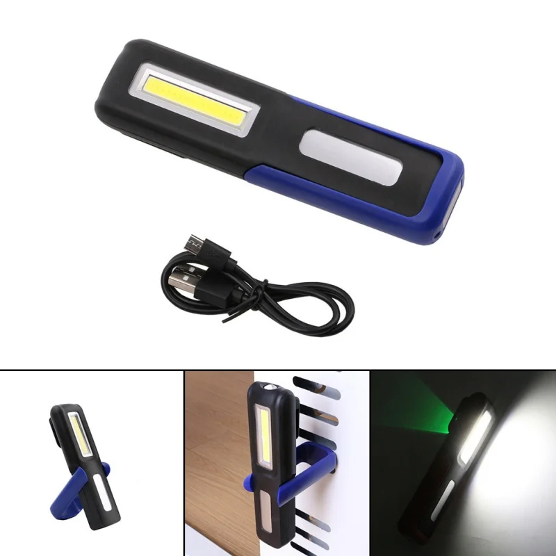 С магнитным кронштейном USB Перезаряжаемый светодиодный светильник-вспышка портативный светильник Ночной светильник ing рабочий светильник