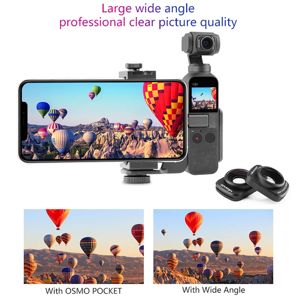 Ulanzi OP 5 широкоугольный объектив для DJI Osmo Pocket Профессиональная HD магнитная