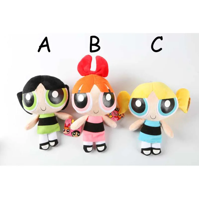 Плюшевая кукла Powerpuff для девочек 20 см игрушки детей пузырьки Бабочка мягкая
