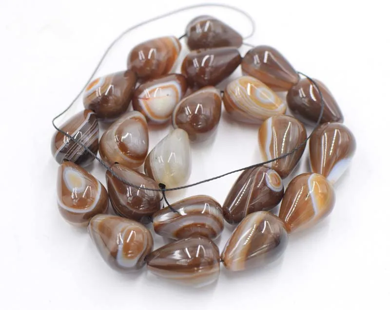 

brown veins agate drop 13*18mm 15" for DIY jewelry making loose beads FPPJ wholesale beads nature gem stone coral