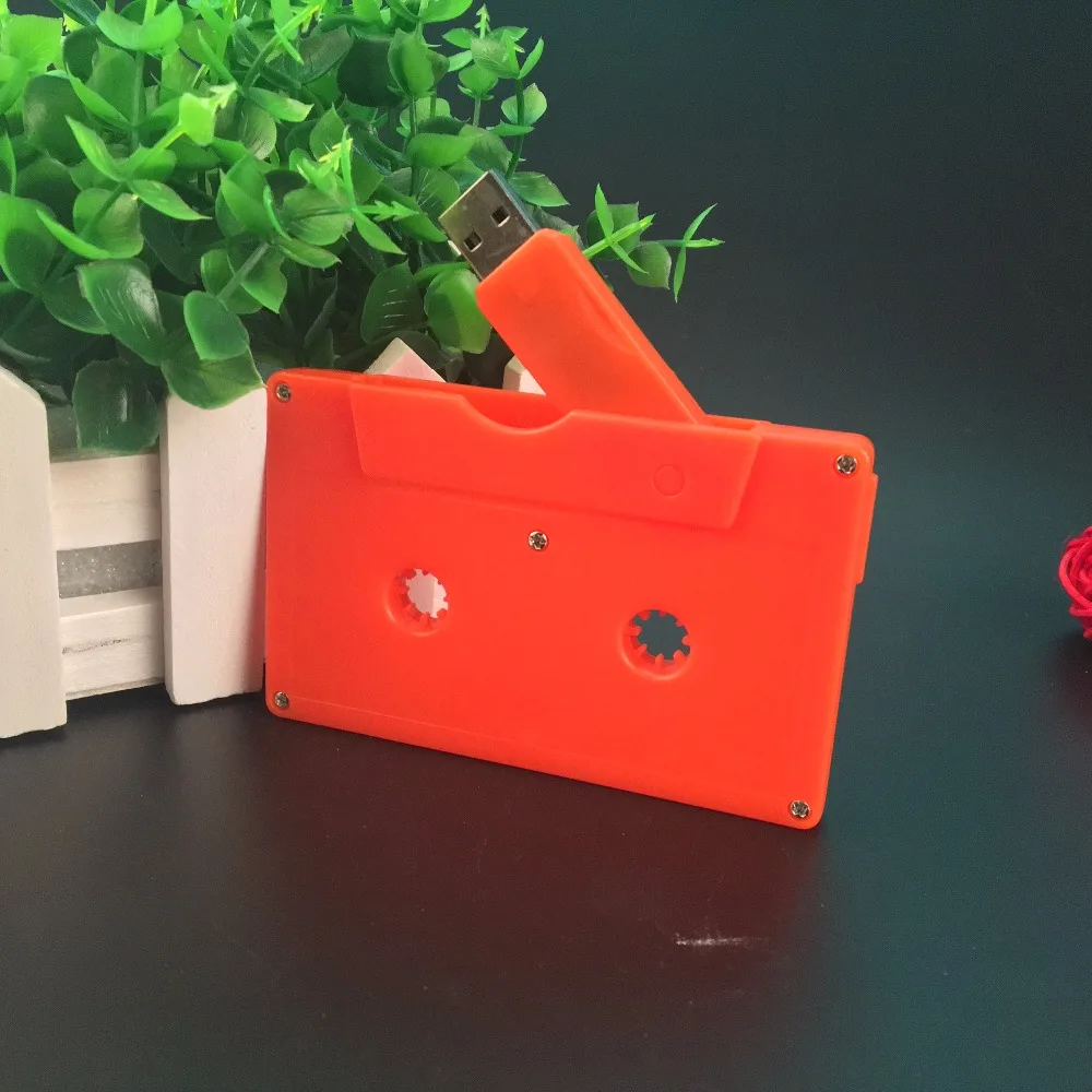 Новая модель кассетной ленты Новинка логотип на заказ usb 2 0 флэш-накопитель (более
