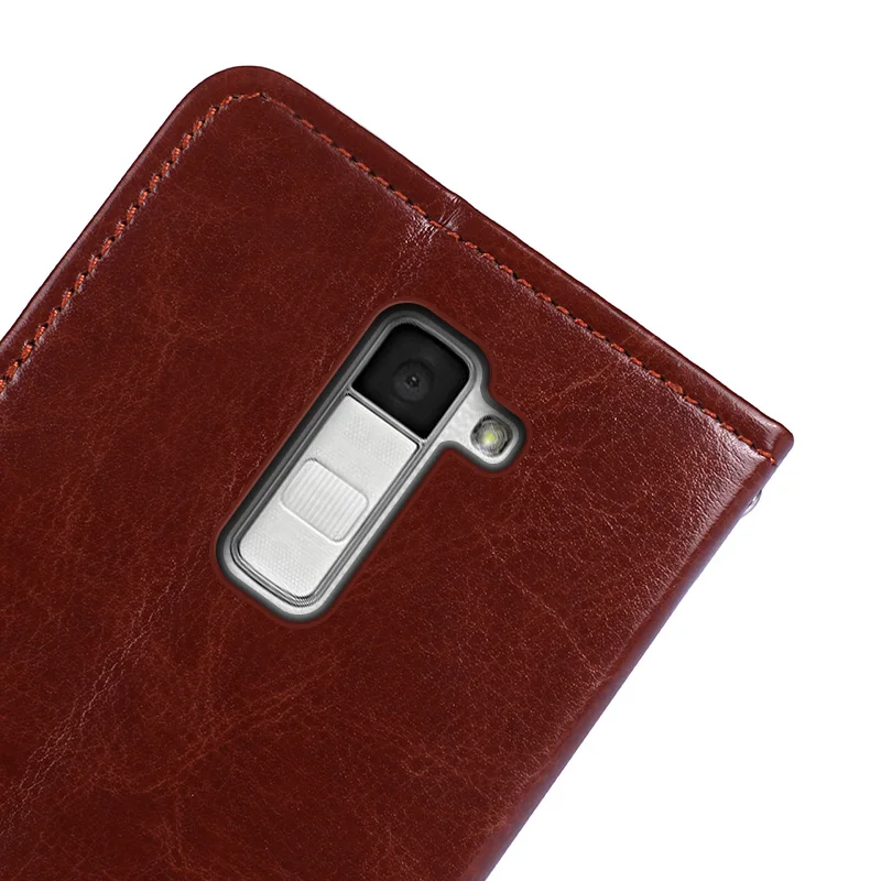 Роскошный кожаный чехол для LG K8 LTE K350 K350E k350n K 8 5.0 дюймов откидная крышка Бизнес