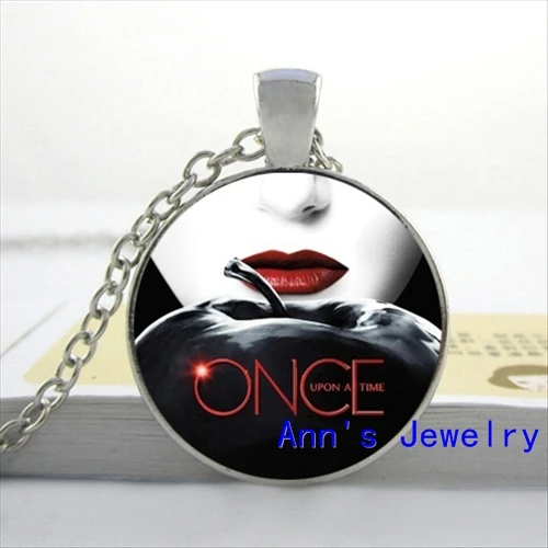 Новое ожерелье Once upon a Time Ювелирное стекло кабошон ожерелье кулон HZ1 - Окраска металла: 9