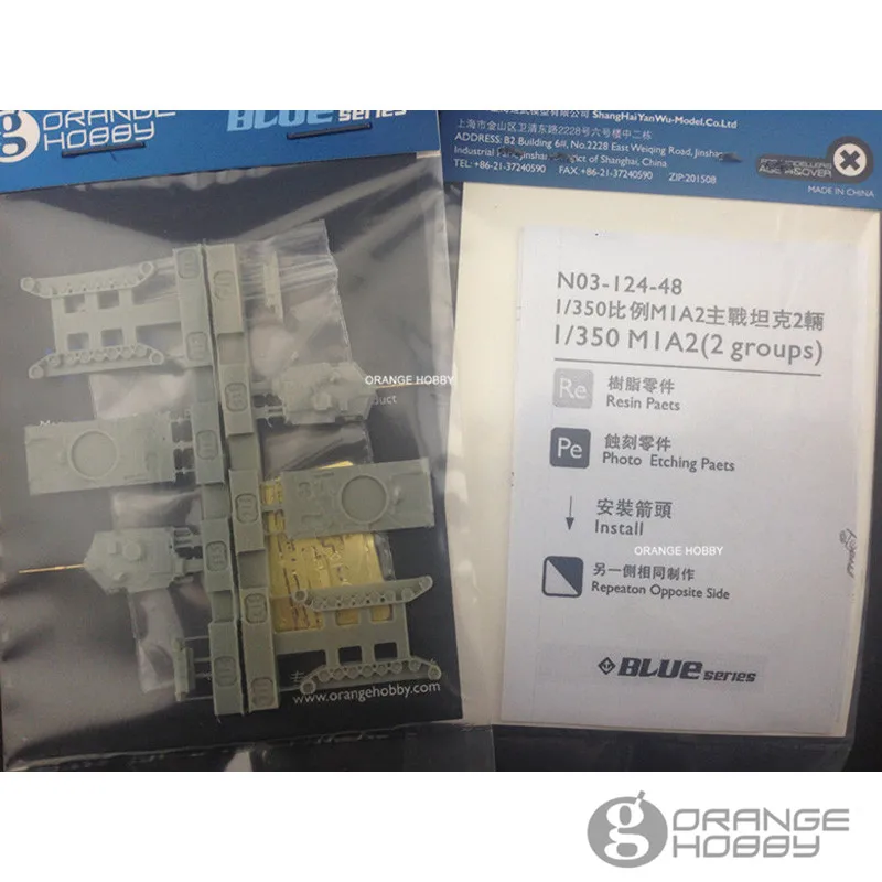 OHS OrangeHobby N03124 1/350 M1A2 Mainbattle Tank 2 фото сборка AFV масштабная модель строительные