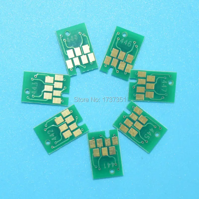 1 комплект T5441 T5441-T5447 сбрасываемый картридж чип для Epson Stylus Pro 7600 принтер
