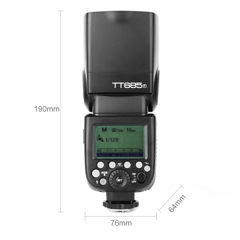 GODOX TT685F GN60 2 4G HSS 1/8000s Беспроводная TTL вспышка Speedlite speedпередатчик XPro-F триггер для