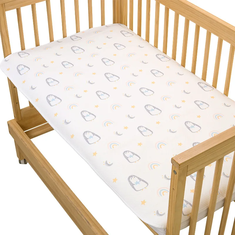 Penguin 50 x 70 cm Водонепроницаемый детский Пеленальный Коврик для пеленания коврик 50*70 см/70*120 см моющийся складной Мультфильм постельные принадлежности для новорожденных кровать матрас детский лист - Цвет: Penguin 50 x 70 cm