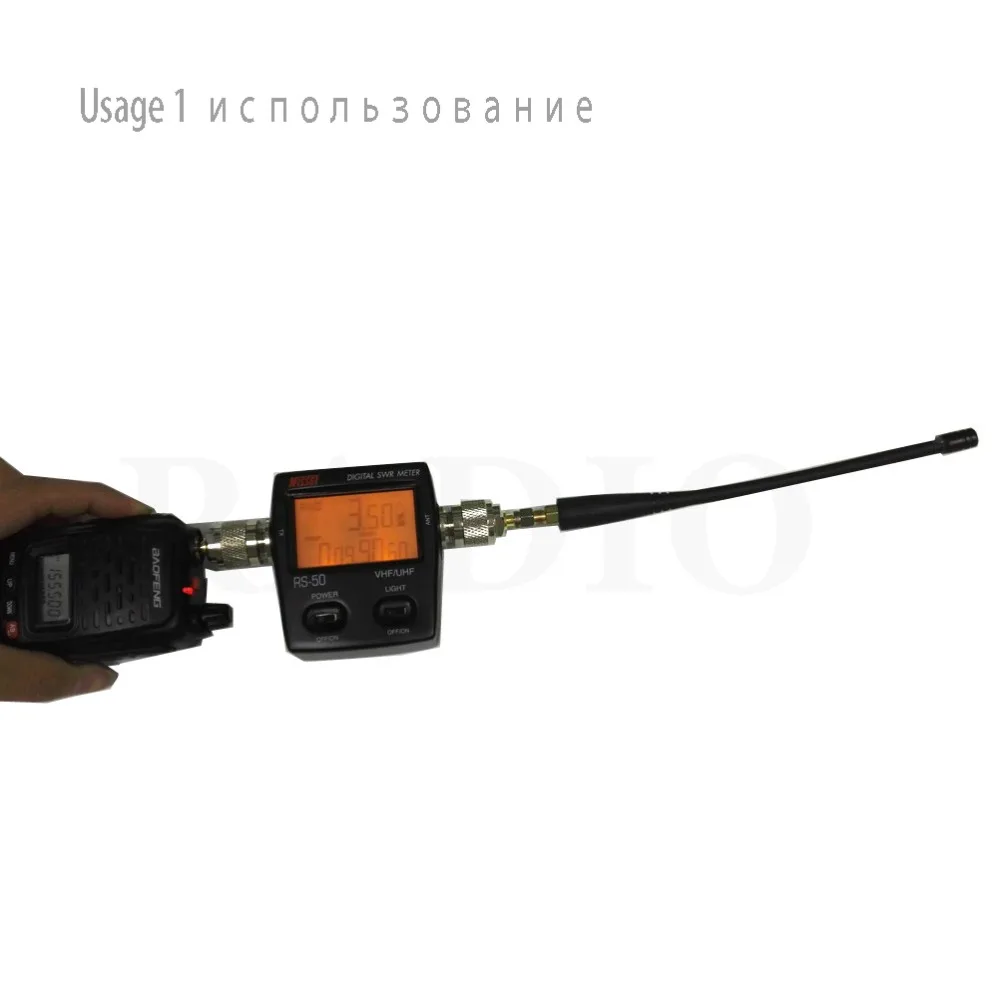 YIDATO для NISSEI RS 50 RS50 цифровой КСВ/Ватт метр измеритель мощности 125 525 МГц 120 Вт UHF/VHF M