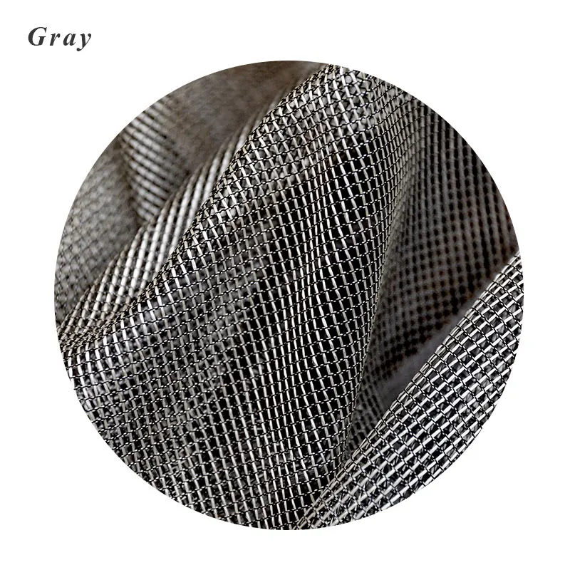 Gray Стильные тюлевые шторы в сеточку для гостиной, Одноцветный тюль для спальни, дышащий тюль для кухни, индивидуальный дизайн - Цвет: Gray