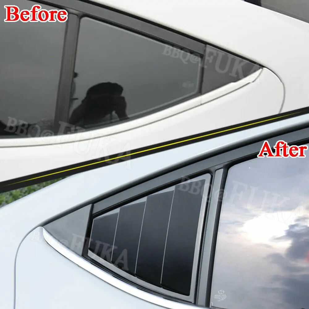 BBQ @ FUKA для 17-2019 HYUNDAI Elantra заднее окно четверть панель боковые жалюзи вентиляция