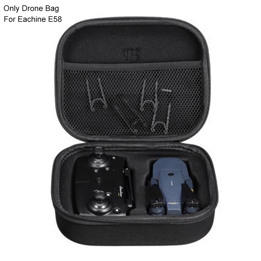 Large Capacity Solid Accessories Quadcopter Drone Bag Zipper Storage Carrying Hardshell Handbag Artificial PU For Eachine E58 |