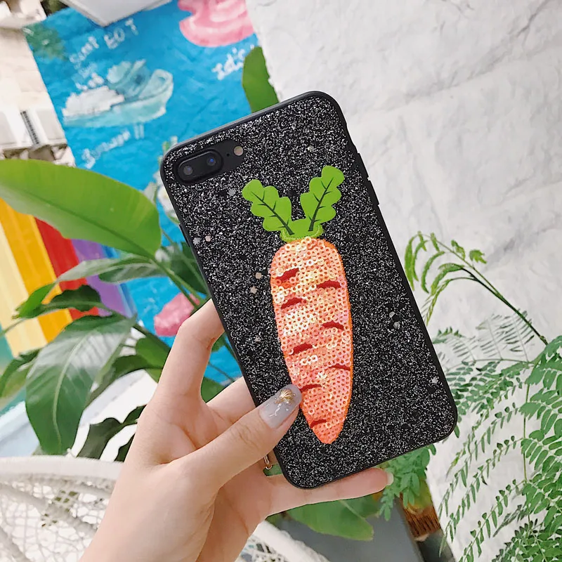 Модный милый 3D морковь чехол для iPhone X 8 Plus 7 6 6s TPU силиконовый 10 Coque Fundas