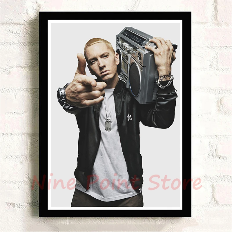 Белая бумага с покрытием Eminem плакат в стиле хип-хоп рэп картина украшение для