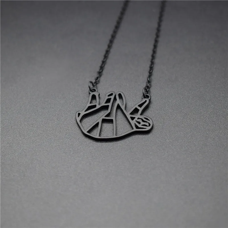 Elfin оригами ленивые ожерелья золотой цвет серебряный ювелирные изделия