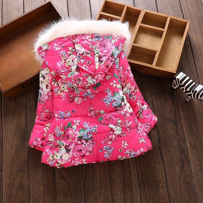 BibiCola Baby Girls Winter Warm Infant Kids down parkas Hooded snowsuit Jackets Parkas Outerwears thick warm Coats ski suit | Детская
