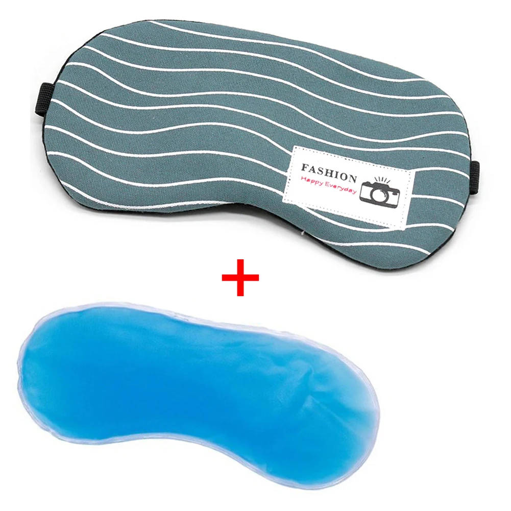 

Повязка на глаза для дома, ледяной гель, повязка на глаза для путешествий, сна, удобная повязка на лицо для холодного отдыха, дневного сна
