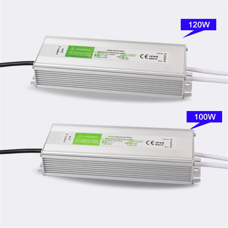 Водонепроницаемый светодиодный источник питания 90 260 В переменного тока 12