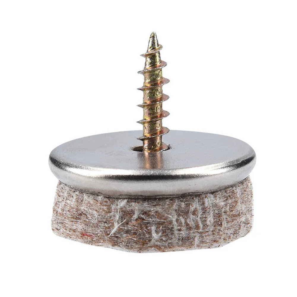 Новейшие 20 шт. мебельные войлочные планеры с винтовым креплением для стула