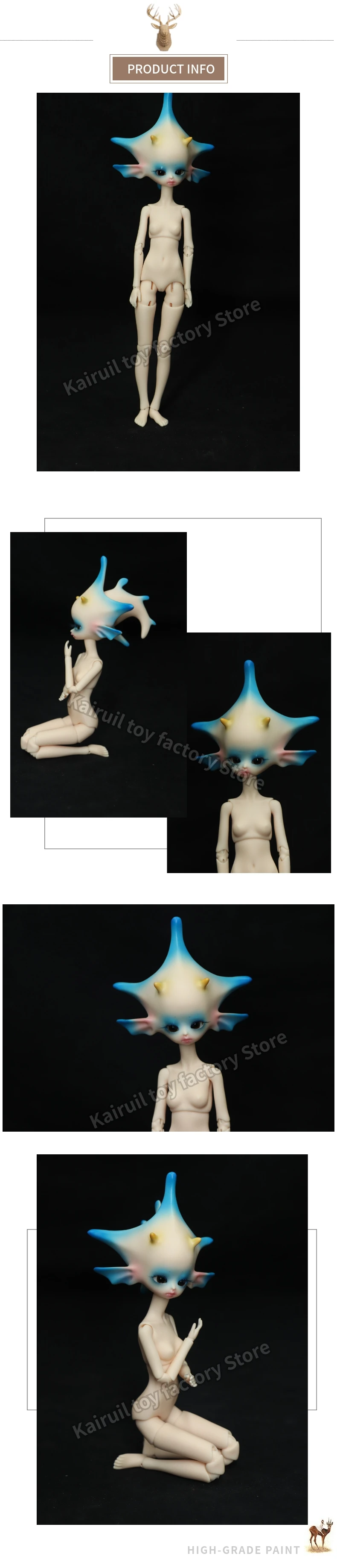 BJD кукла 1/8 кукла цветок эльф шарнир куклы глаза