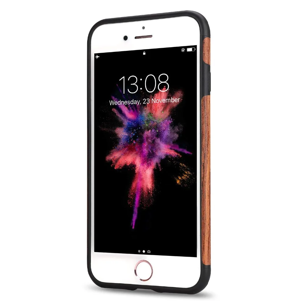 Роскошный чехол для телефона с текстурой древесины для iPhone 7, 8, 6, 6S Plus, гибридный мягкий силиконовый тонкий чехол из ТПУ для iPhone X, XS, MAX, XR, Coque