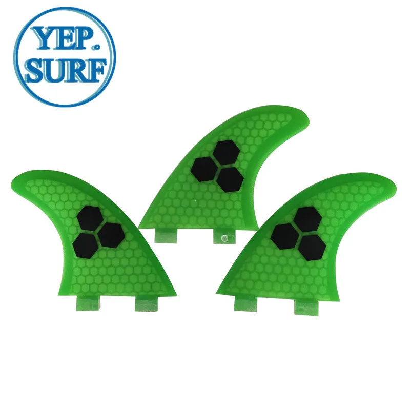 

Surfboard NEW Style FCS Fin G5 Quilhas Honeycomb FCS Fin Wake Board Surf Fin Gray Green Fins prancha quilhas de