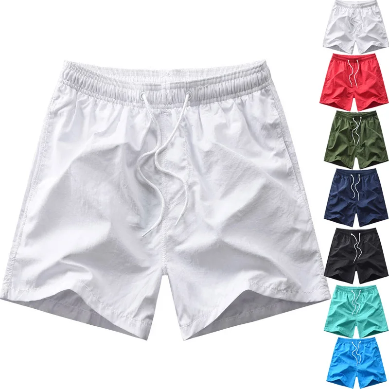 

GEJAIN Summer Men's Casual Shorts Hawaiian Vacation Beach Shorts Plus Size Multicolor Quick Dry Shorts Surfing swimshorts men