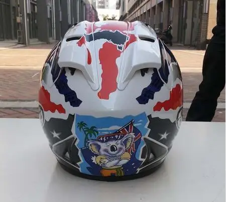 Бесплатная доставка мотоциклетный шлем для ARAI Полнолицевой синий Capacete четыре