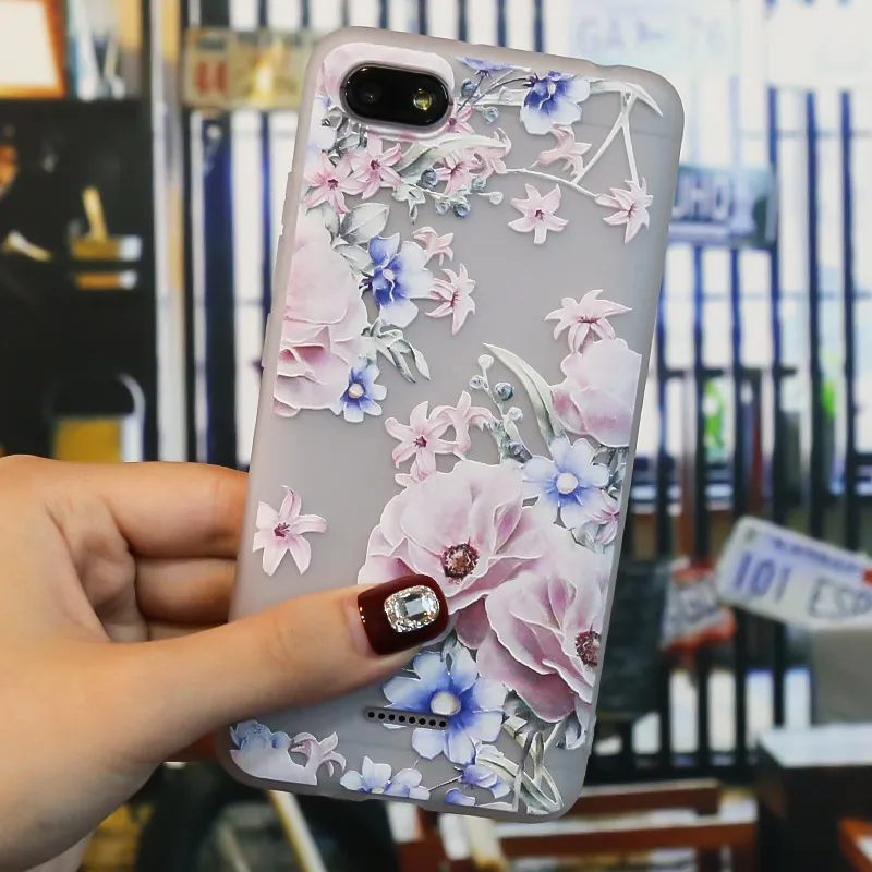 M14 3D рельеф для Xiaomi mi A3 Red mi 6A 7A 8A 6 7 8 Pro Note 6, 7, 8, 8T Pro Чехол с цветочным принтом Мягкий силиконовый чехол - Цвет: M14