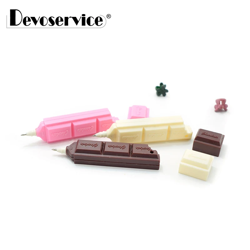 

2Pcs/Pack Cute Simulation Chocolate Ballpoint Pen Creative Ball Pen Fine Point 0.7mm Blue Personalized Primary School Supplies