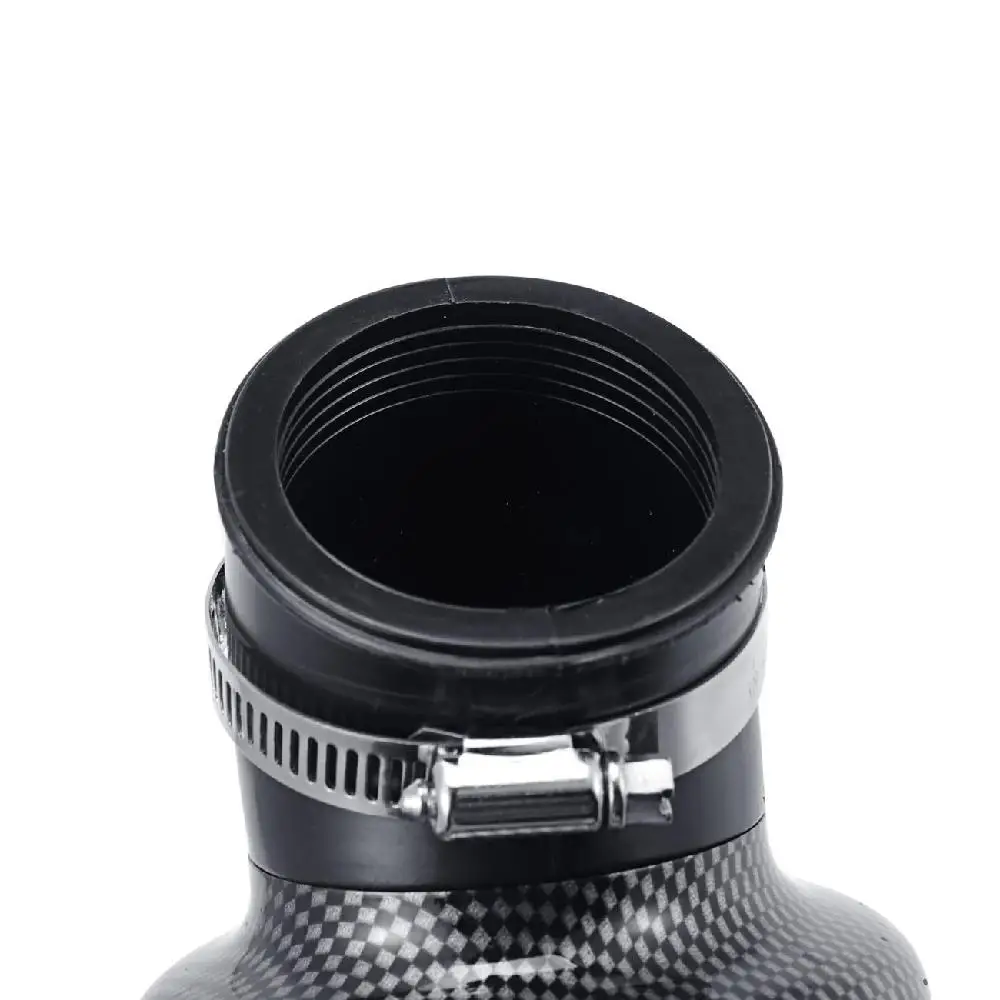 Partol 48mm Carbon Fiber Serpentine Motorcycle Air Filter Cleaner Clamp-on 45 Degree Bend For Pit Bikes Motorbikes | Автомобили и