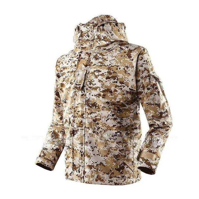 Флисовая M-65 зимняя куртка для охоты G8 ECWCS Softshell, Мужская ветровка с капюшоном Typhon, походная куртка с линнером