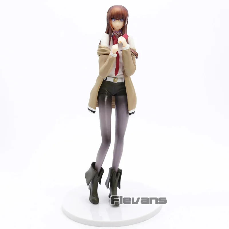 Аниме Steins Gate Makise Kurisu 1/7 Масштаб ПВХ фигурка Коллекционная модель игрушки