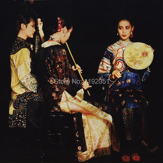 Портрет холст живопись постер китайская современное искусство Коллекция Музея