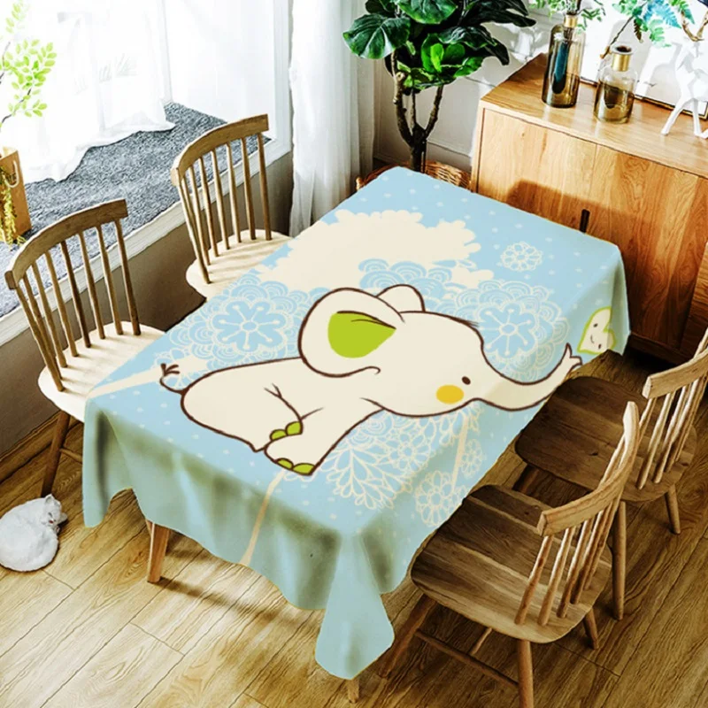 Кролик шаблон скатерть Европейский полиэфир цифровая печать Ресторан скатерти