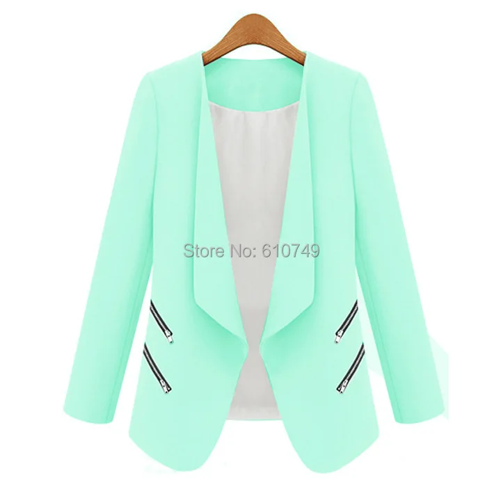 New Hot Fashion Autumn Winter women clothing ladies casual Slim Zipper leisure small suit jacket | Женская одежда