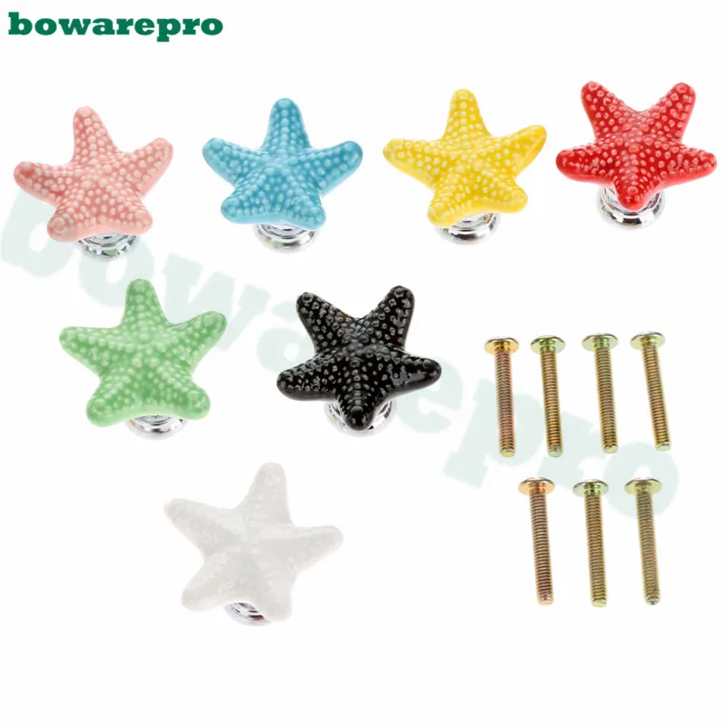 Керамическая ручка двери в стиле Starfish детский ящик для шкафа кухонная мебель