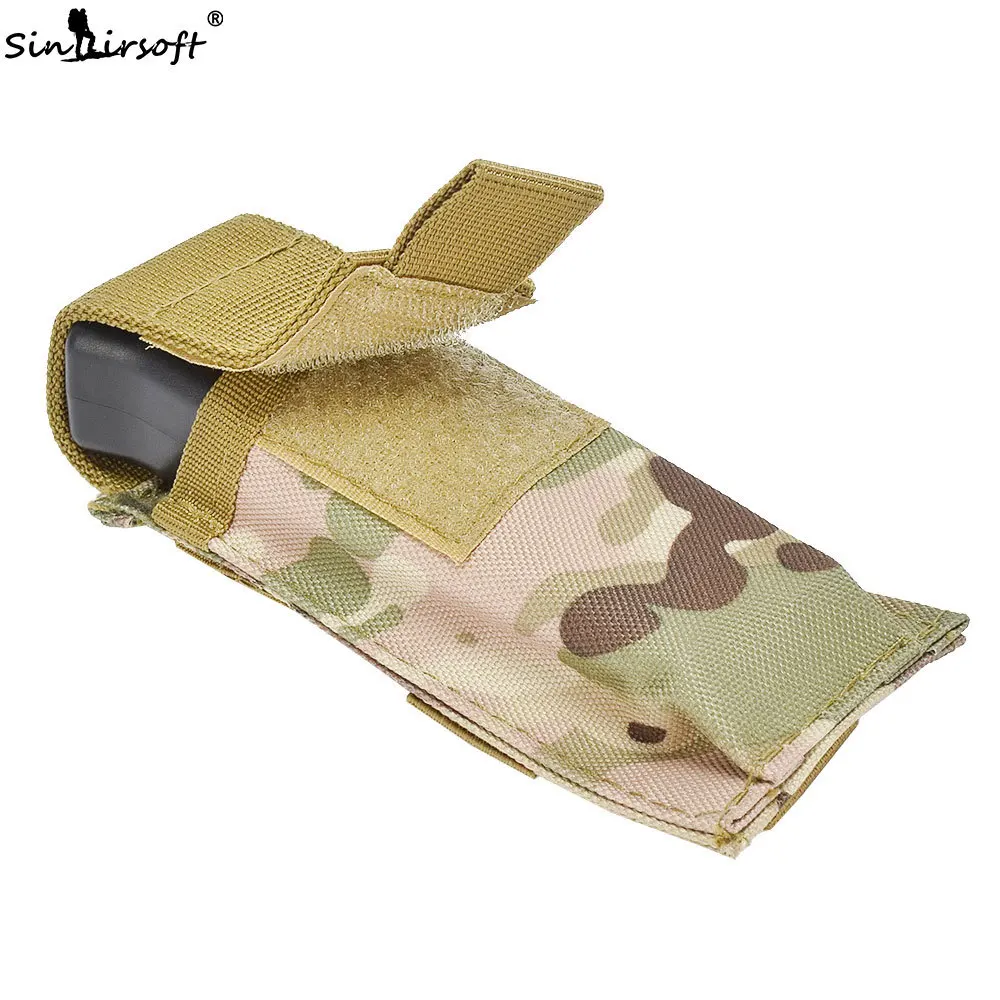 SINAIRSOFT нейлон Molle Клип кобура подсумок для одного магазина страйкбол тактический Магнитный ремень держатель сумка для охоты фонарик SA4122